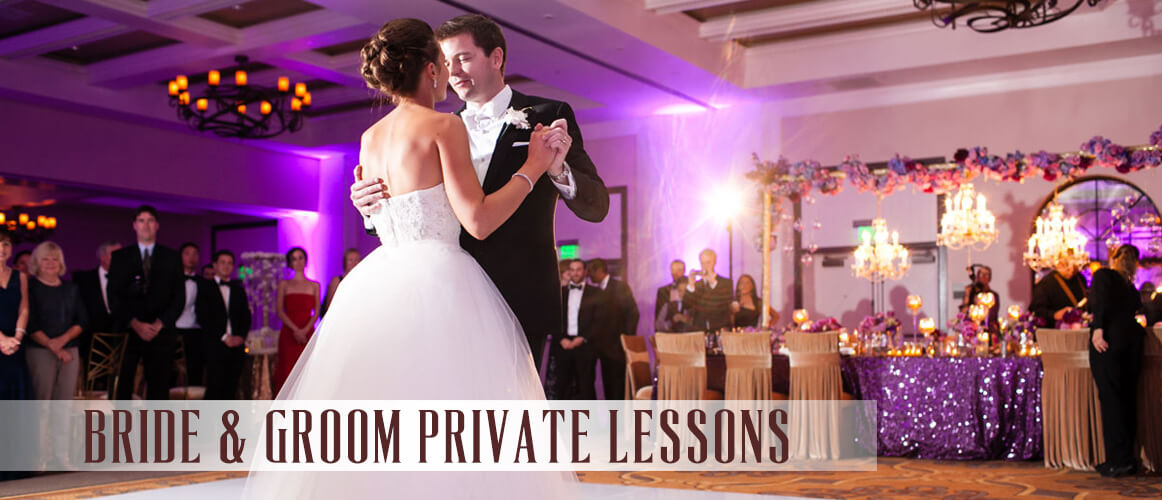 bride and groom private dance lessons